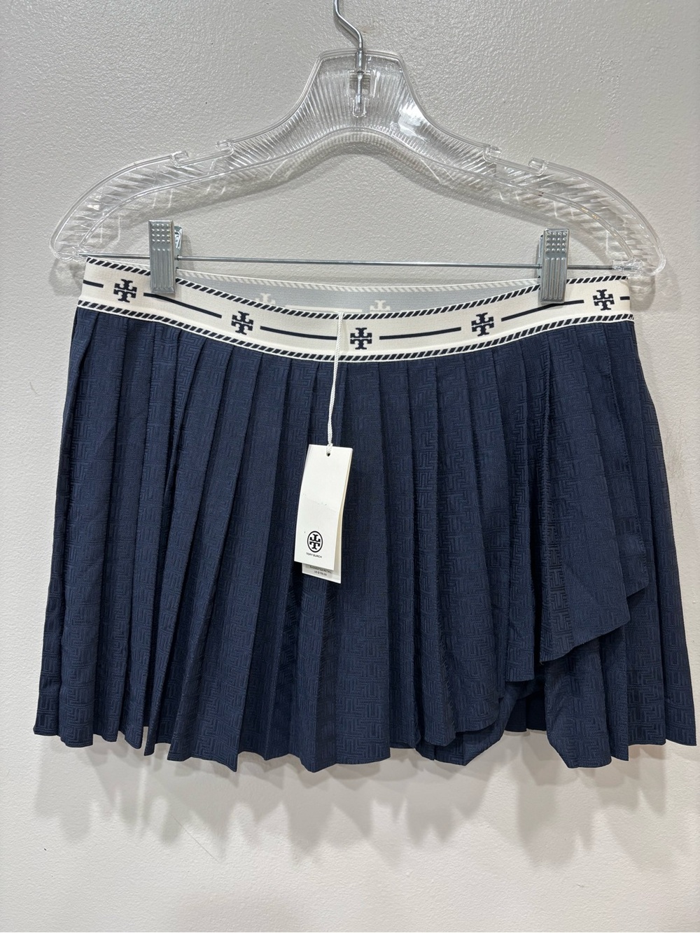 Tory Burch Sport Pleated Jacquard Jersey Tennis Skirt Skort Women’s Medium NEW